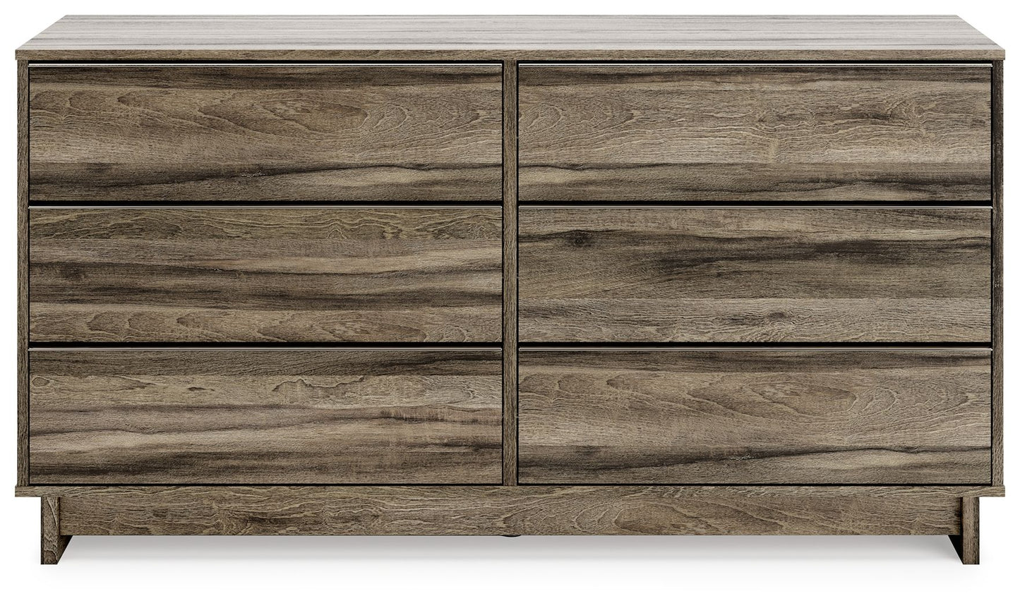 Shallifer - Brown - Six Drawer Dresser