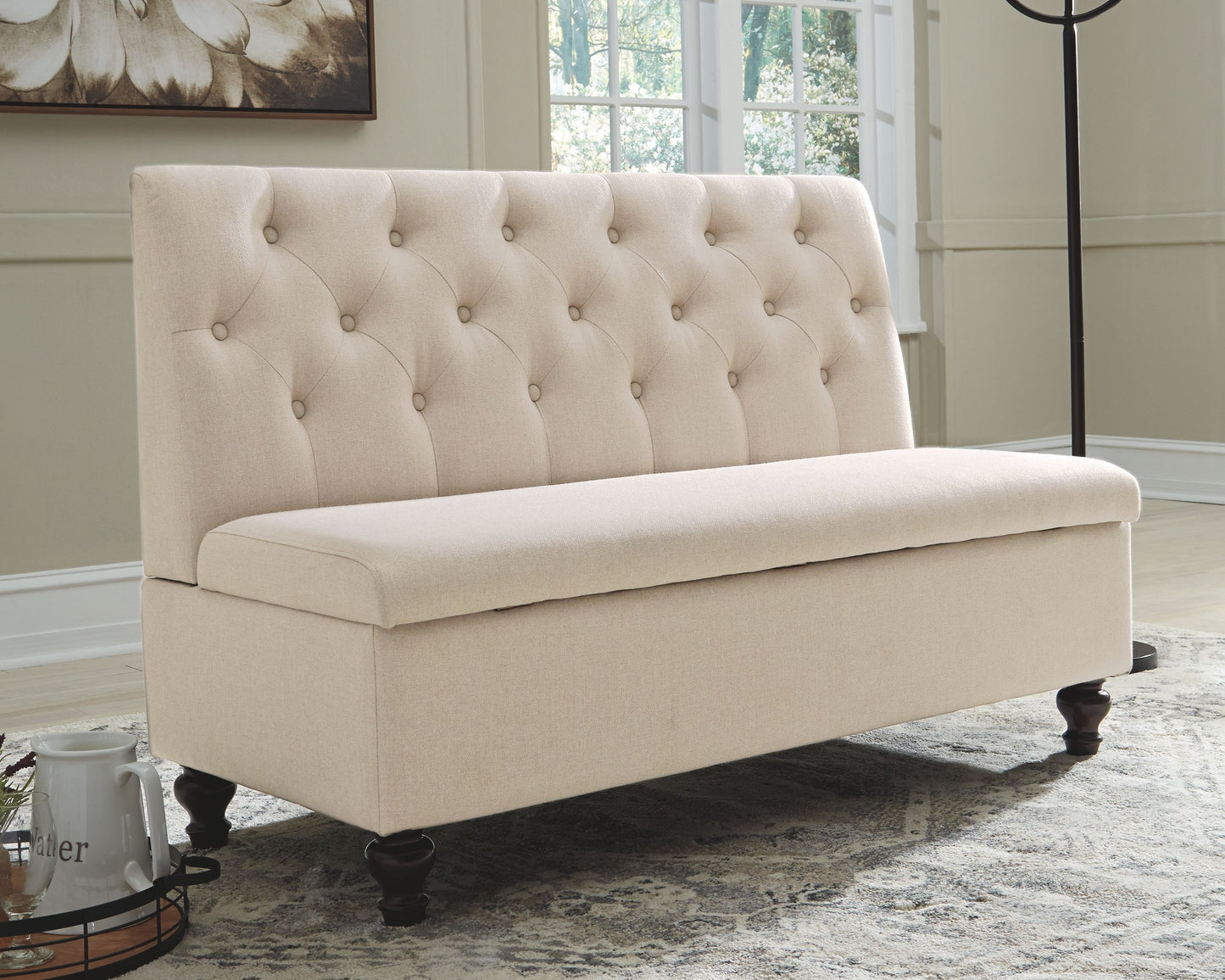 Gwendale - Light Beige - Storage Bench