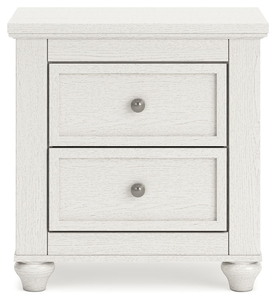 Grantoni - White - Two Drawer Night Stand