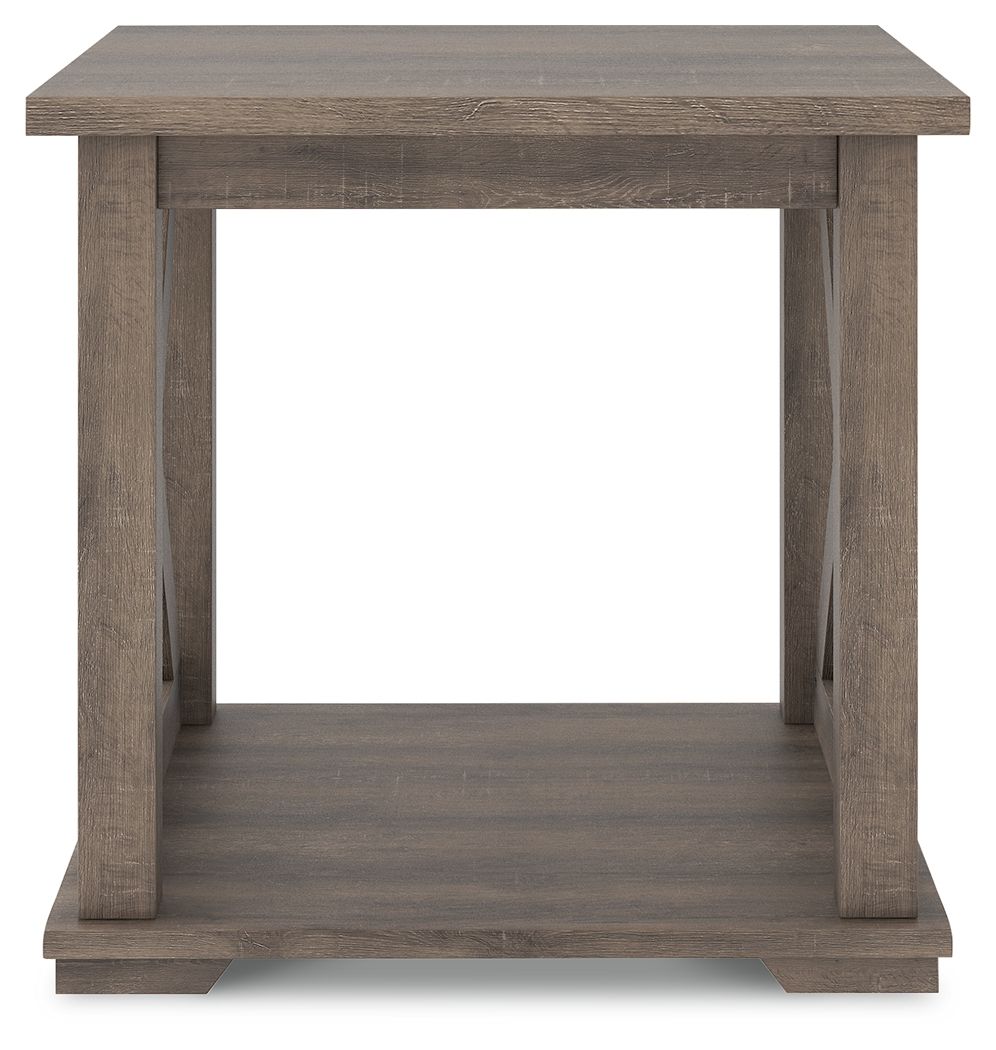 Arlenbry - Gray - Square End Table