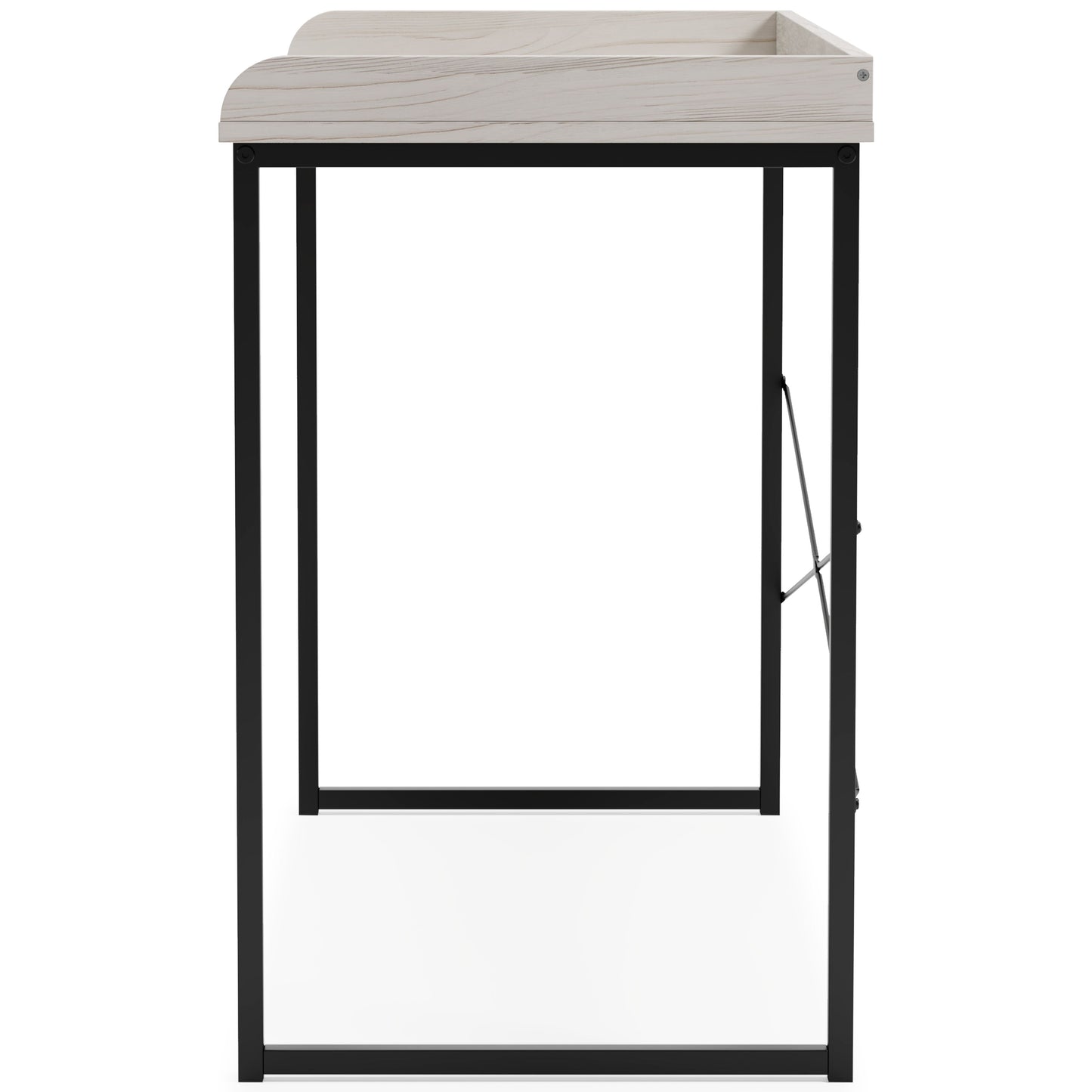 Bayflynn - White / Black - Home Office Desk - Clean-lined