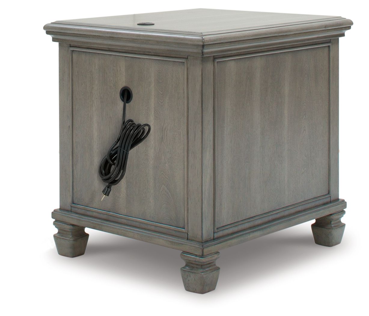 Lexorne - Gray - Rectangular End Table