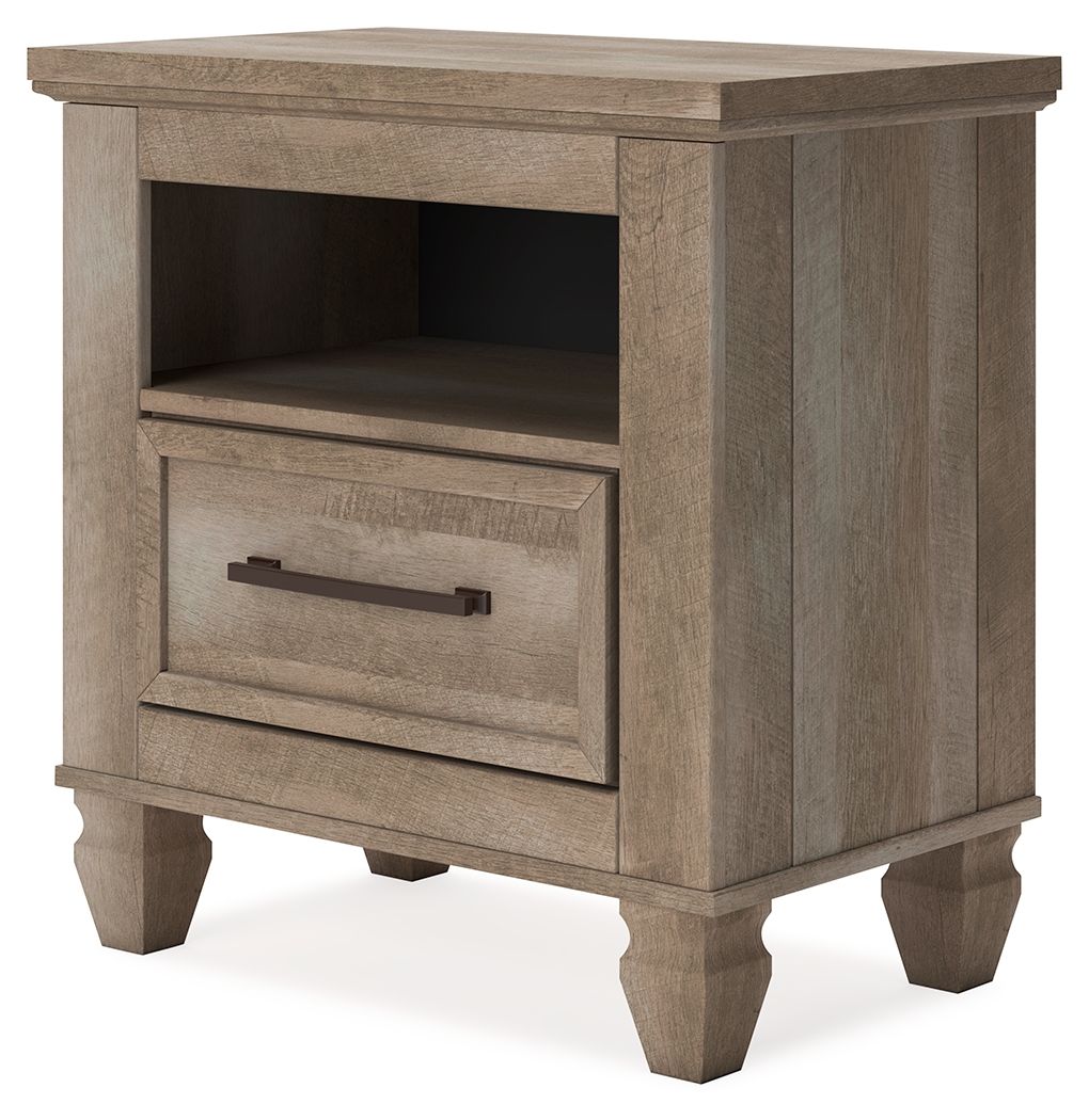 Yarbeck - Sand - One Drawer Night Stand