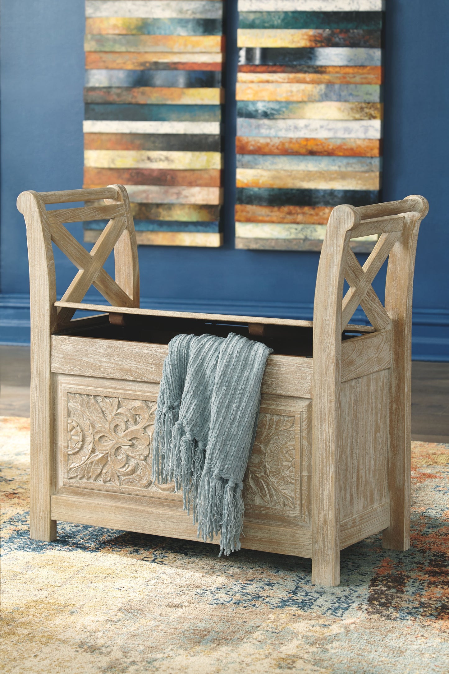 Fossil - Whitewash - Accent Bench