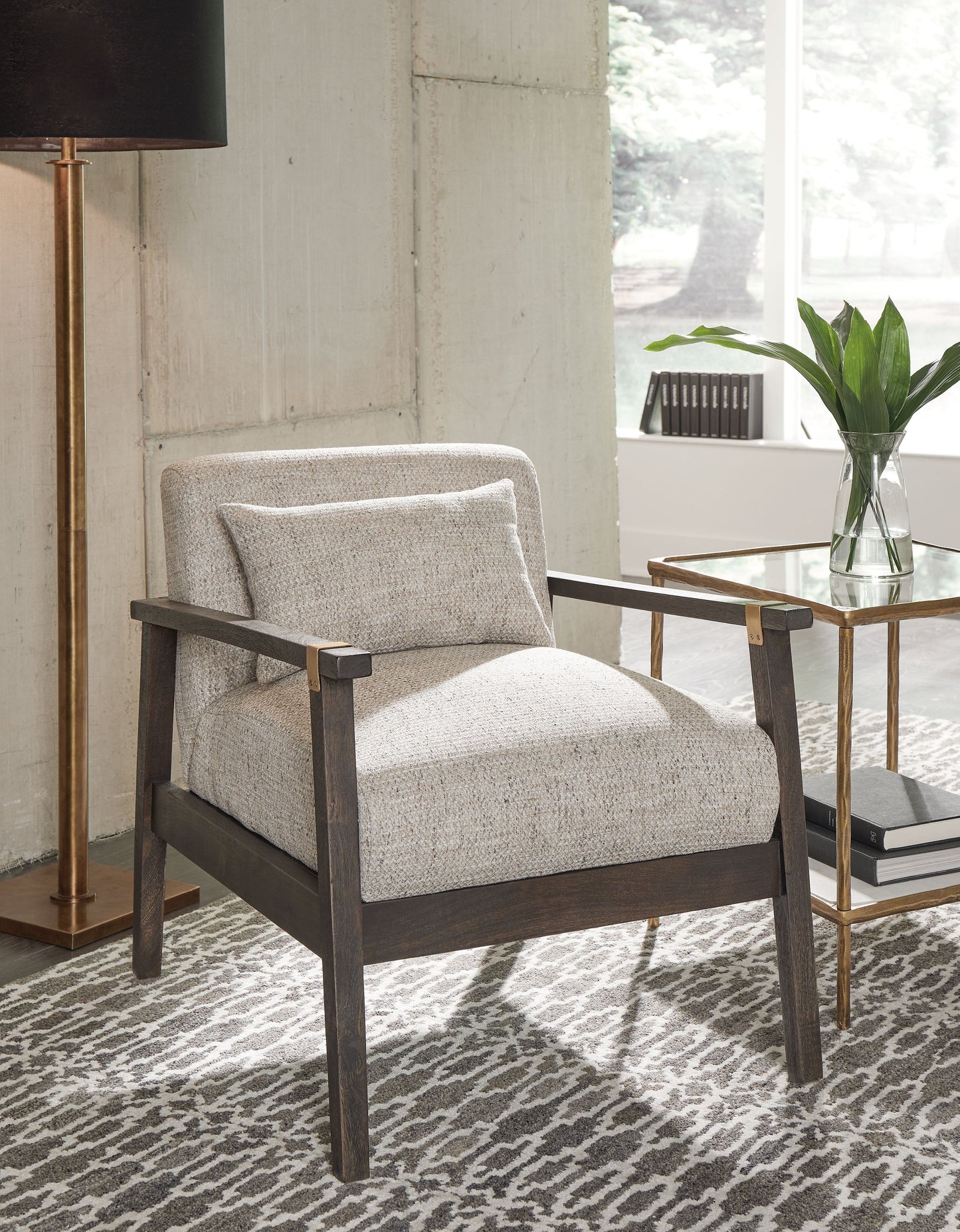 Balintmore - Cement - Accent Chair