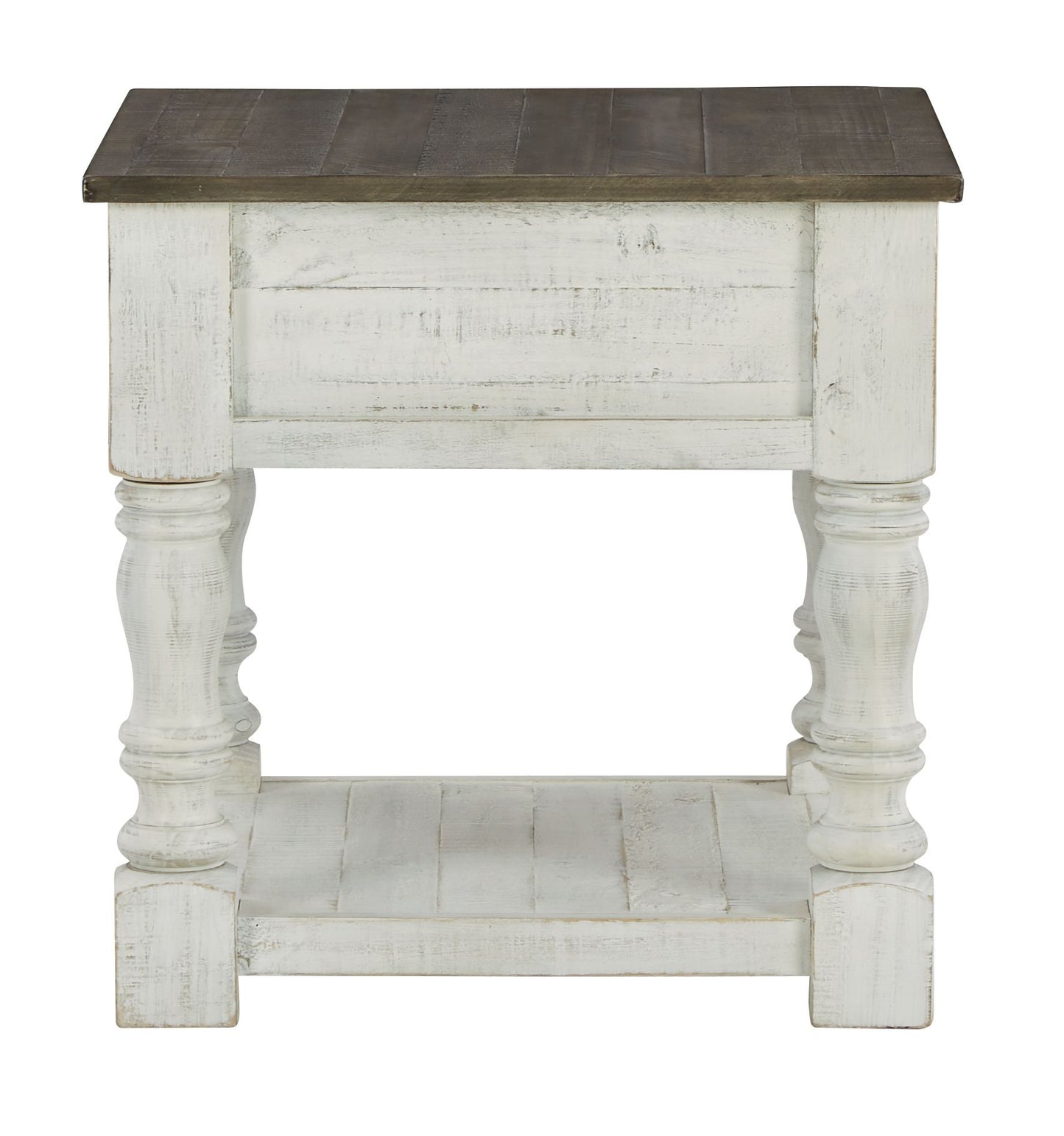 Havalance - White / Gray - Square End Table