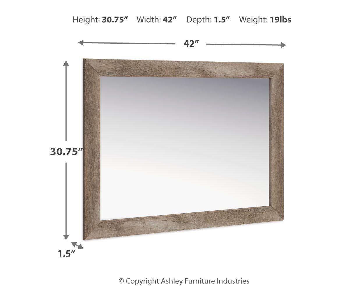 Yarbeck - Sand - Bedroom Mirror