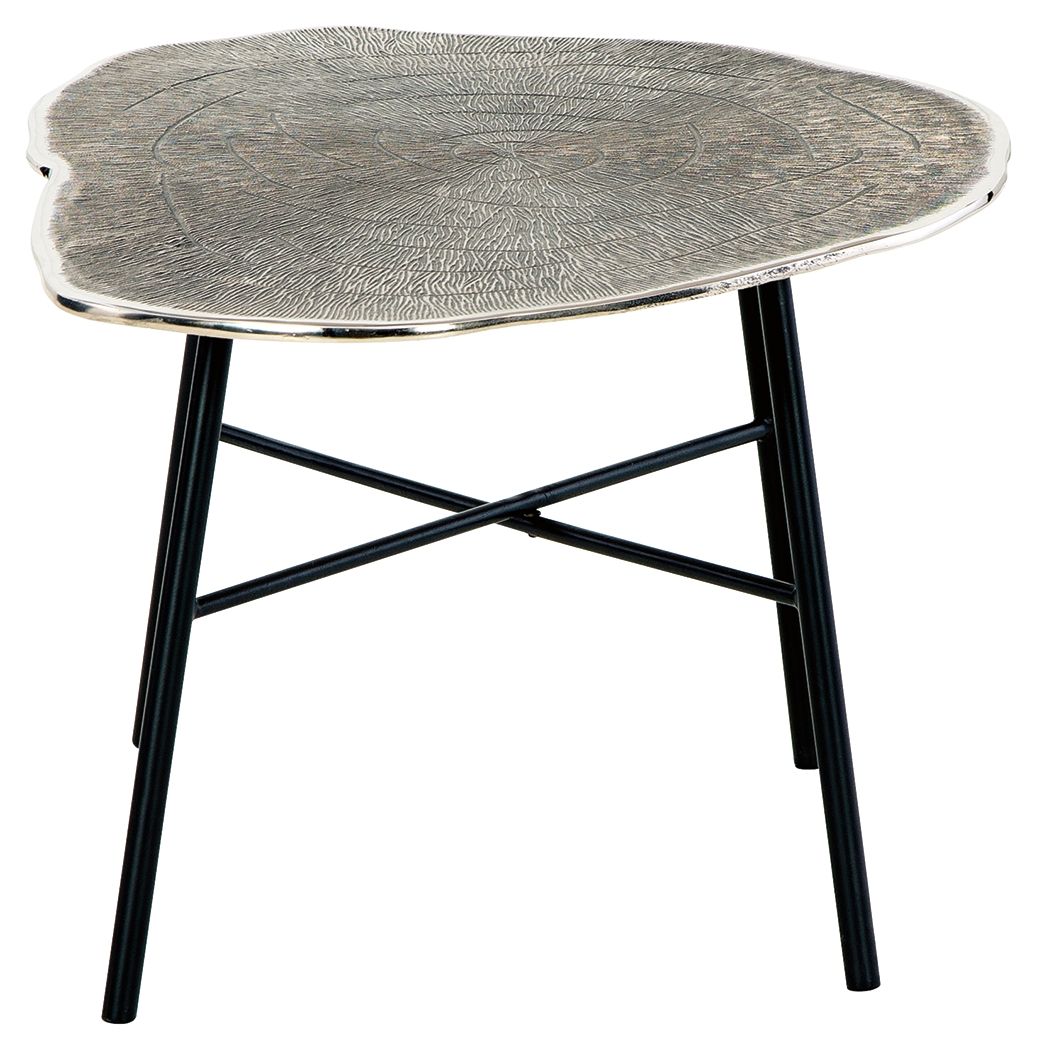 Laverford - Chrome / Black - Oval Cocktail Table