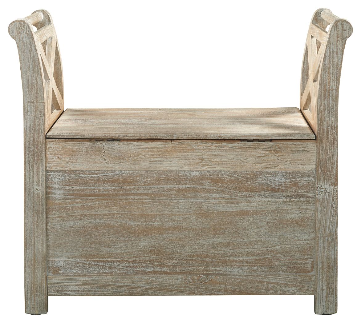 Fossil - Whitewash - Accent Bench