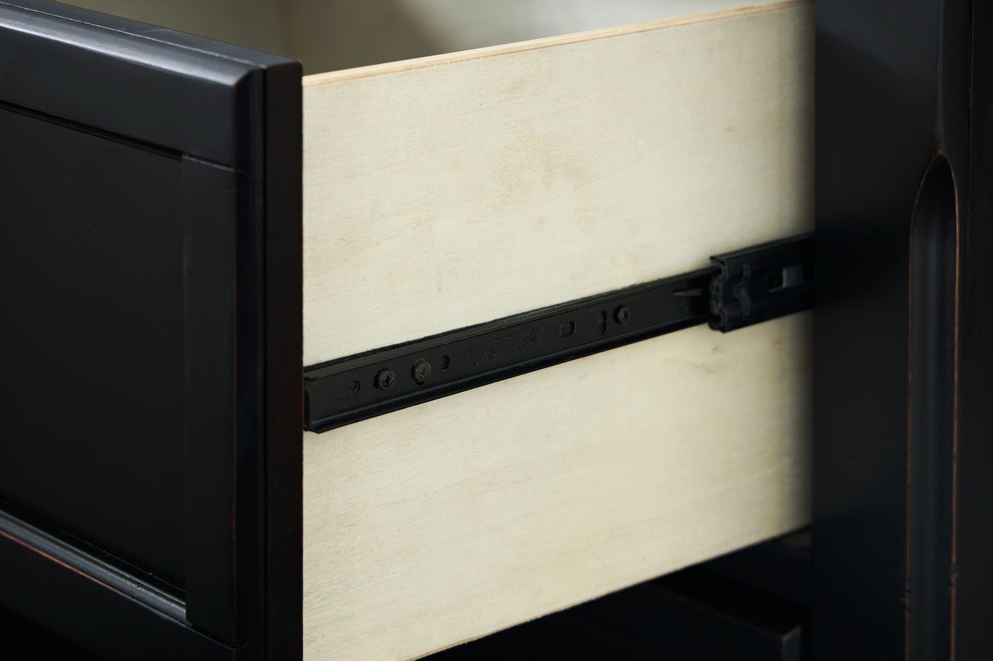 Chylanta - Black - Two Drawer Night Stand