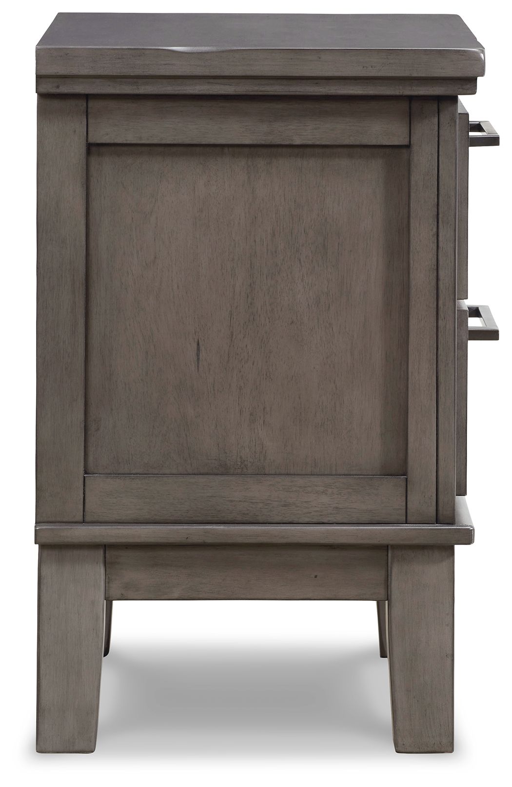 Hallanden - Gray - Two Drawer Night Stand