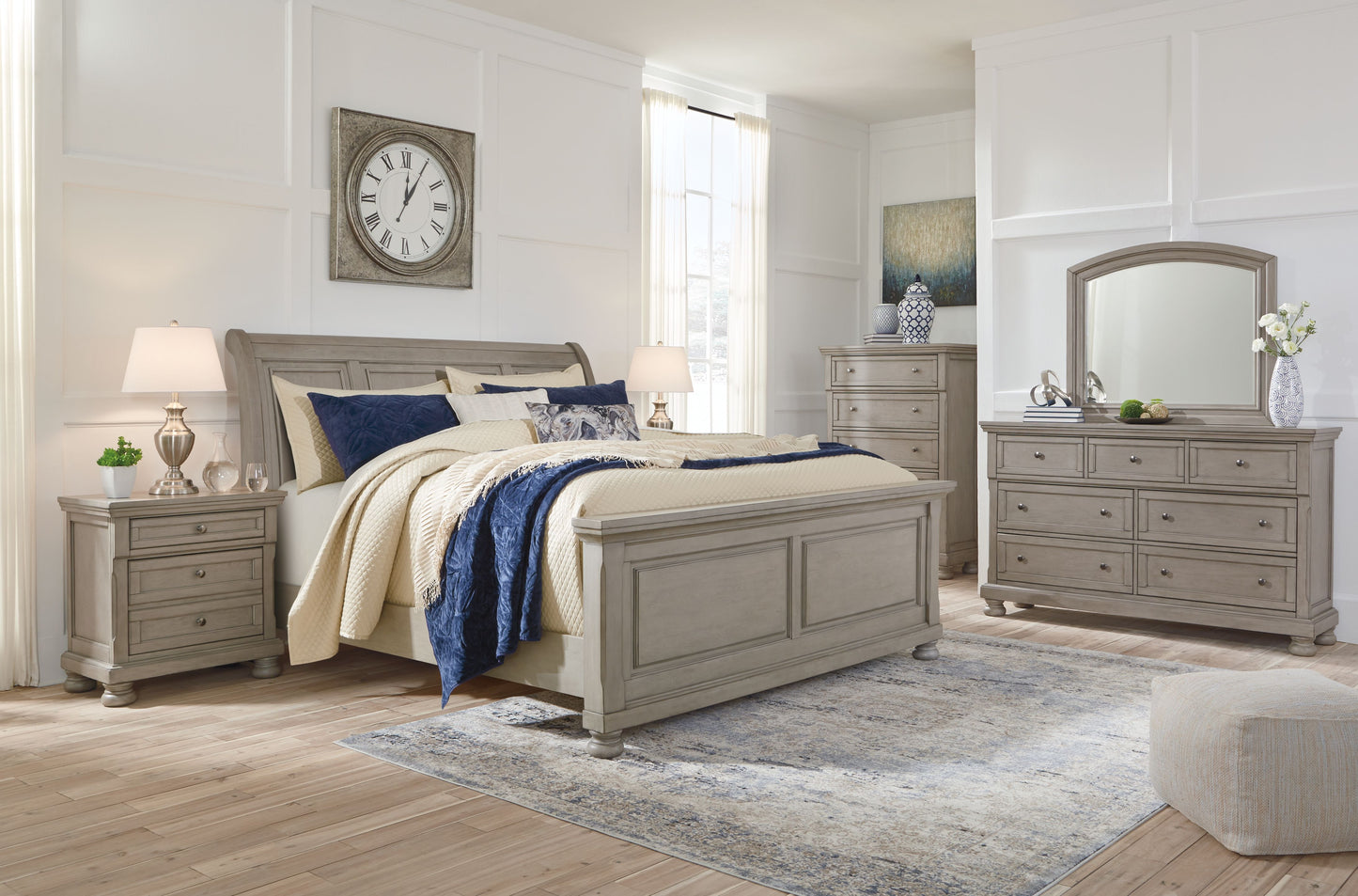 Lettner - Sleigh Bed Set