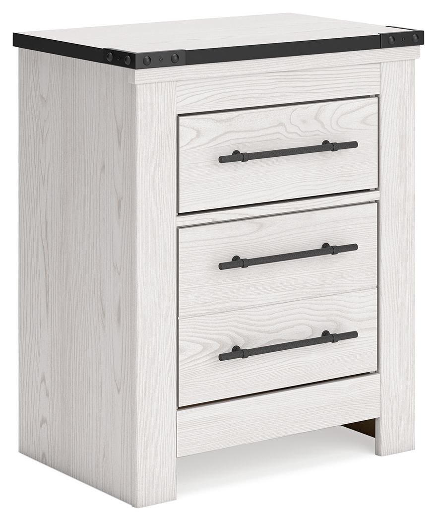 Schoenberg - White - Two Drawer Night Stand