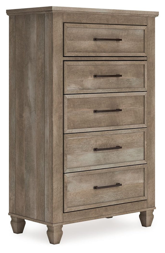 Yarbeck - Sand - Five Drawer Chest