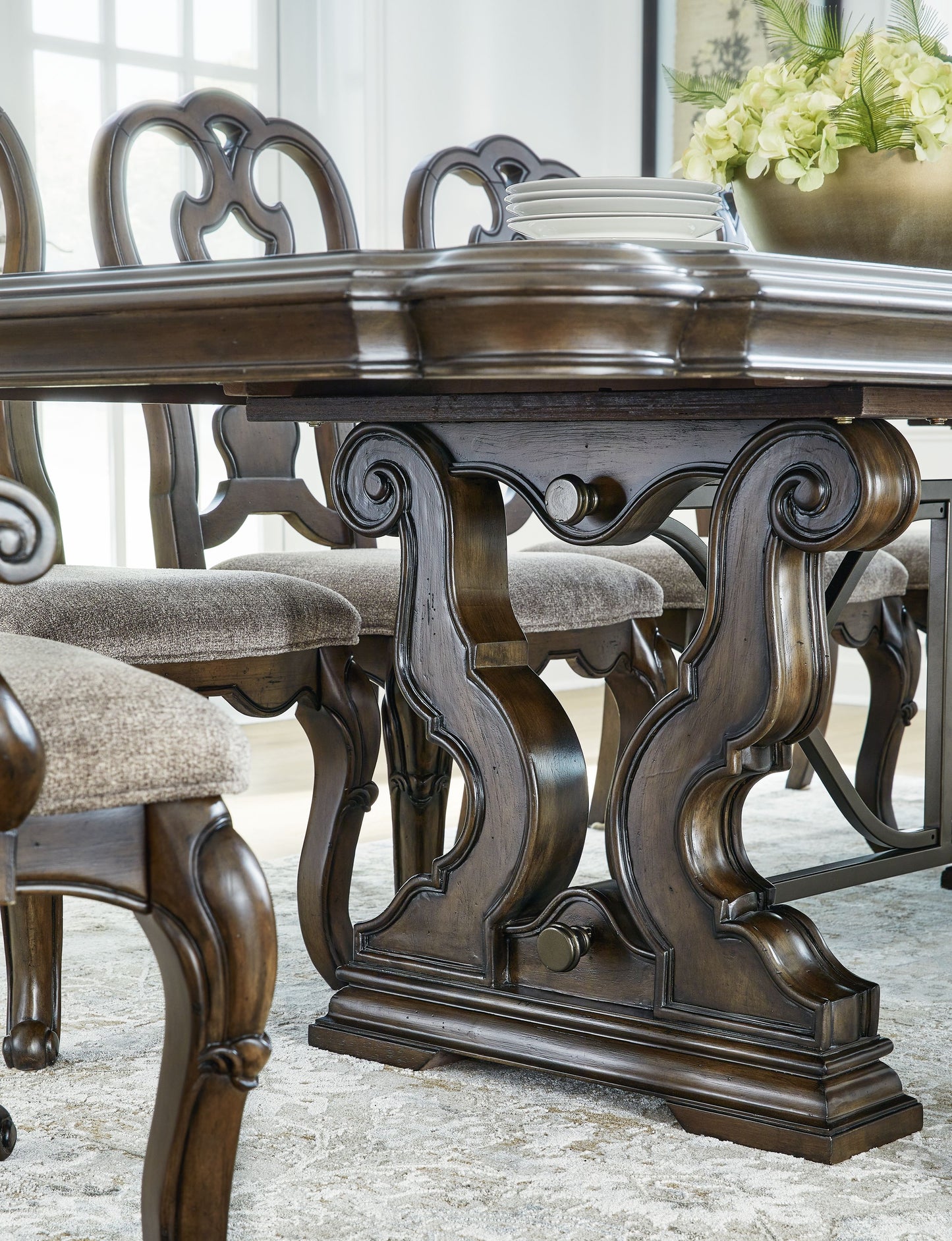 Maylee - Dark Brown - Dining Extension Table