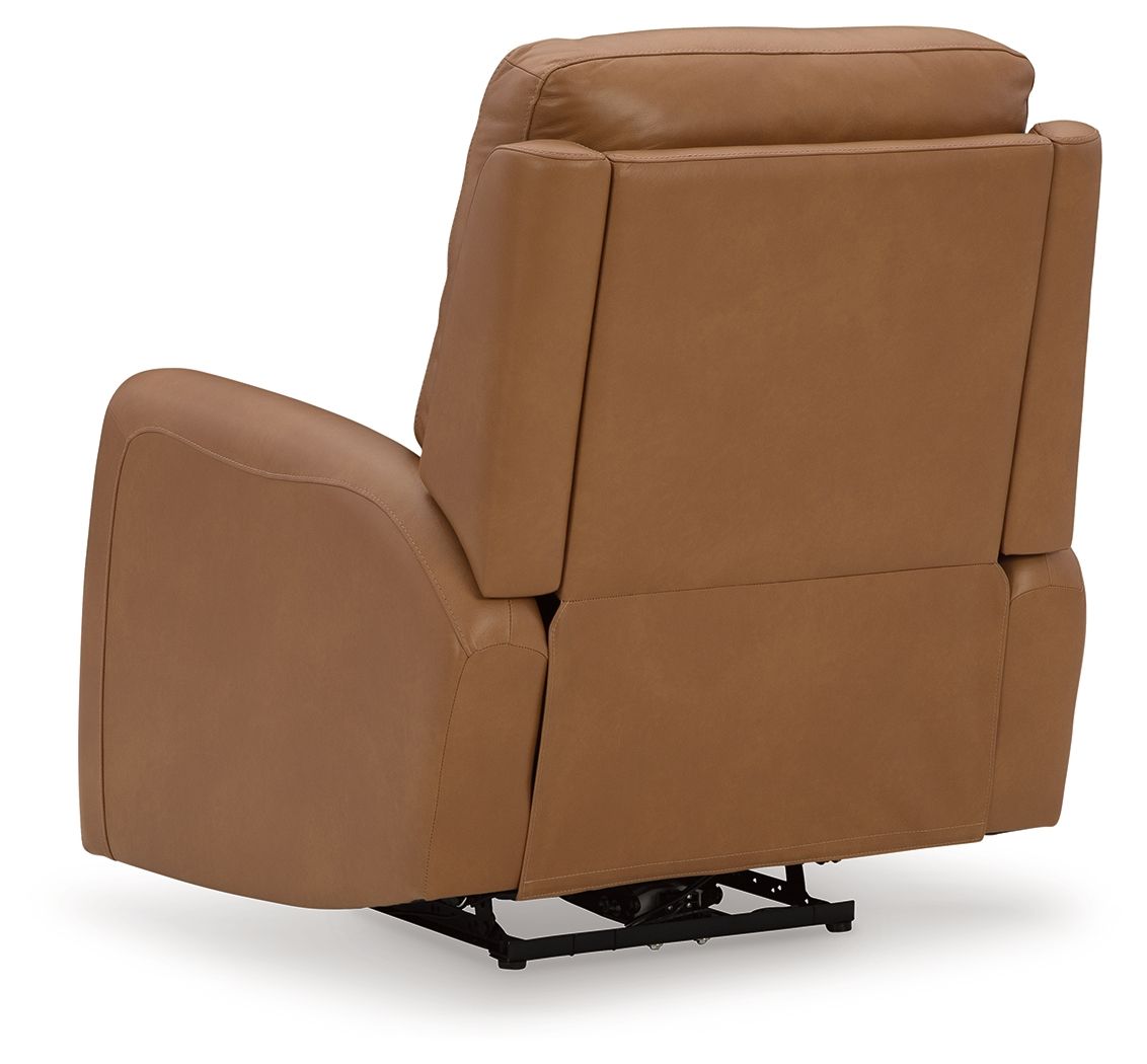 Tryanny - Butterscotch - Power Recliner/ Adj Headrest