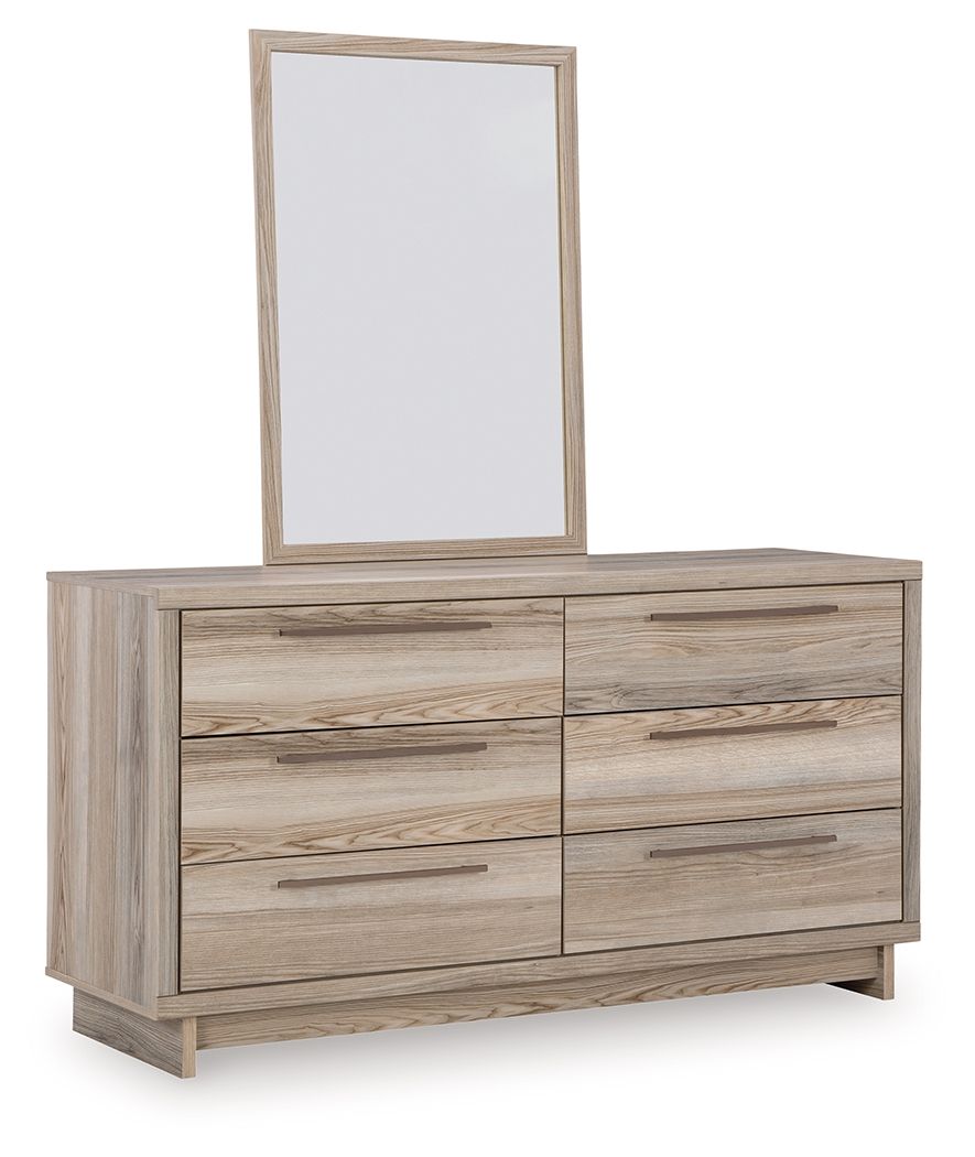 Hasbrick - Tan - Dresser And Mirror