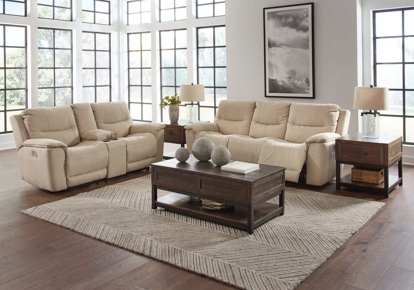 Next-gen - Power Reclining Sofa, Loveseat Set