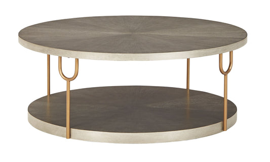 Ranoka - Platinum - Round Cocktail Table