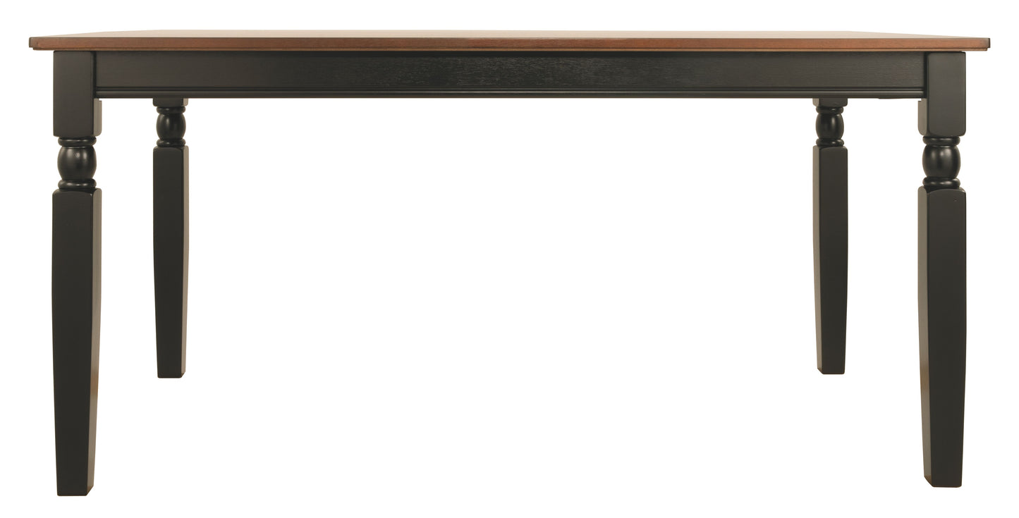 Owingsville - Black / Brown - Rectangular Dining Room Table