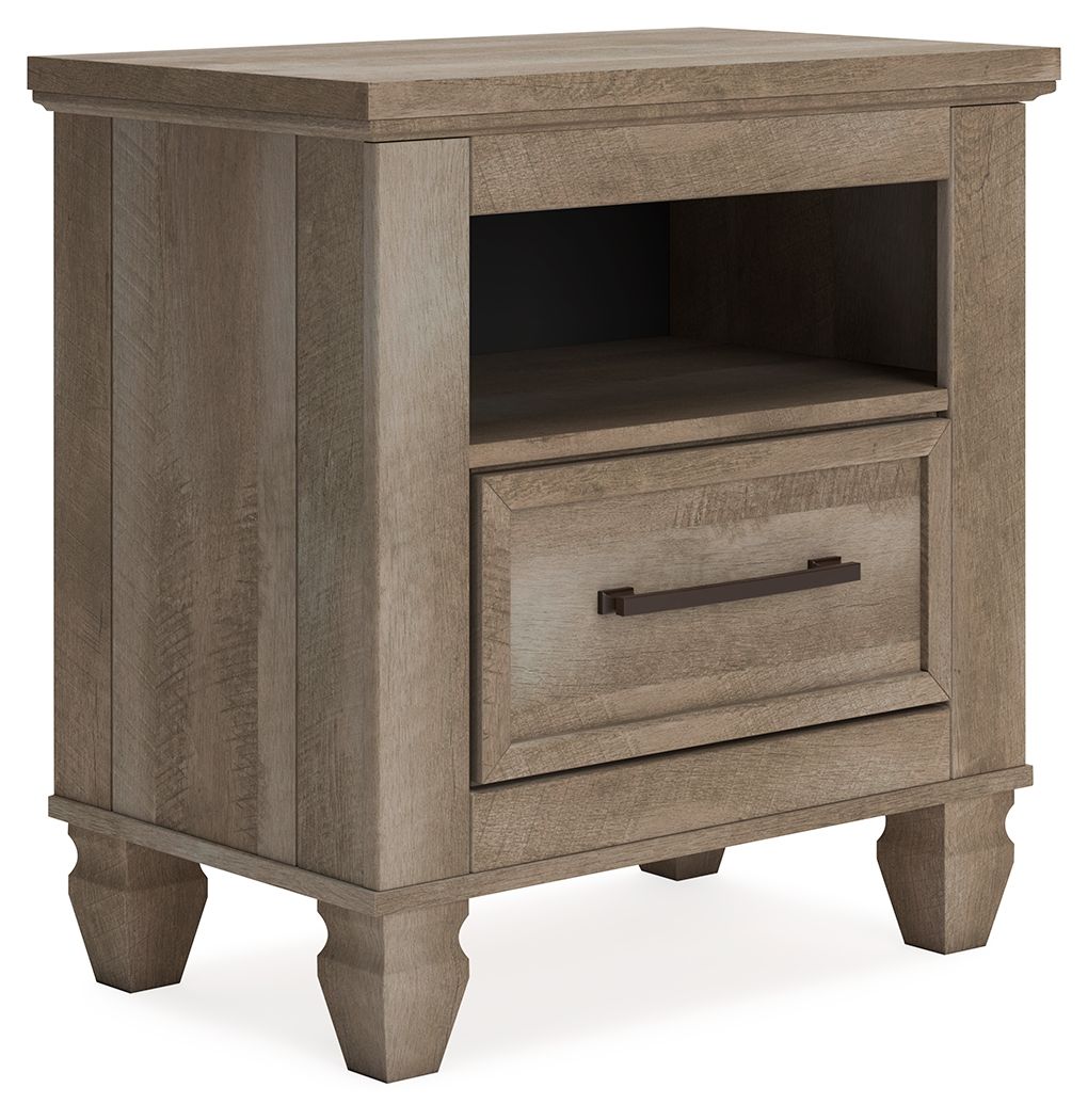 Yarbeck - Sand - One Drawer Night Stand