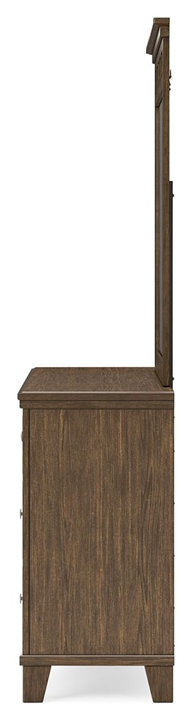 Shawbeck - Medium Brown - Dresser And Mirror